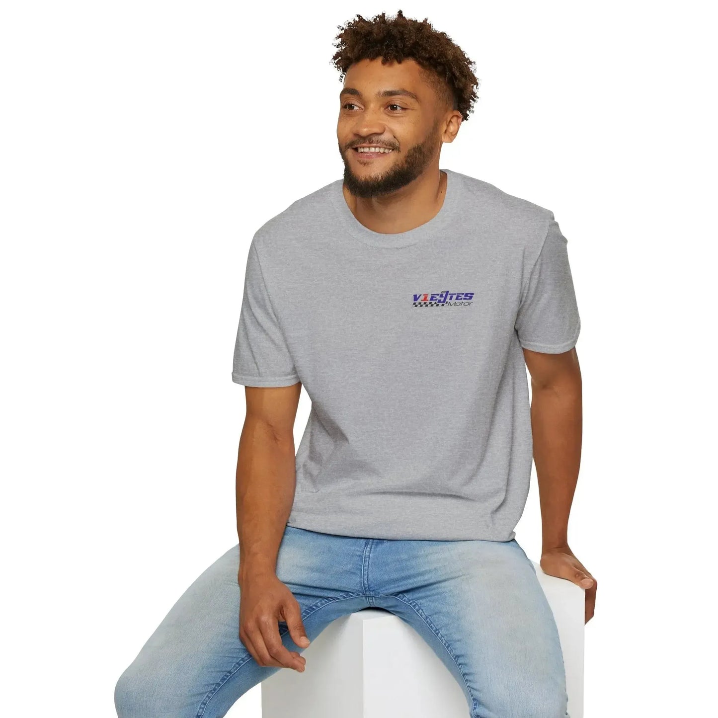 vibrant-rally-car-graphic-on-white-short-sleeve-tee