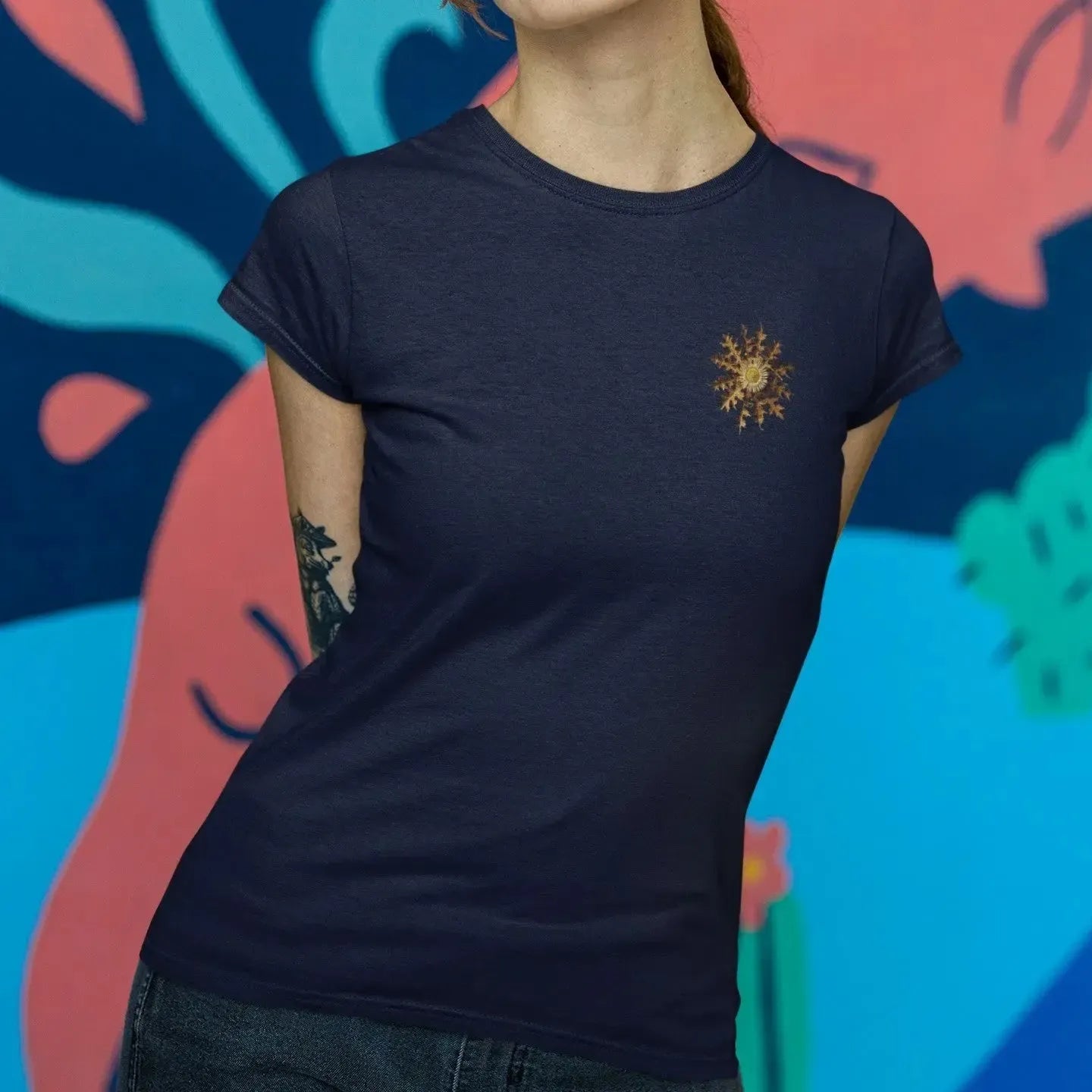 basque-heritage-t-shirt-with-sun-thistle-emblem
