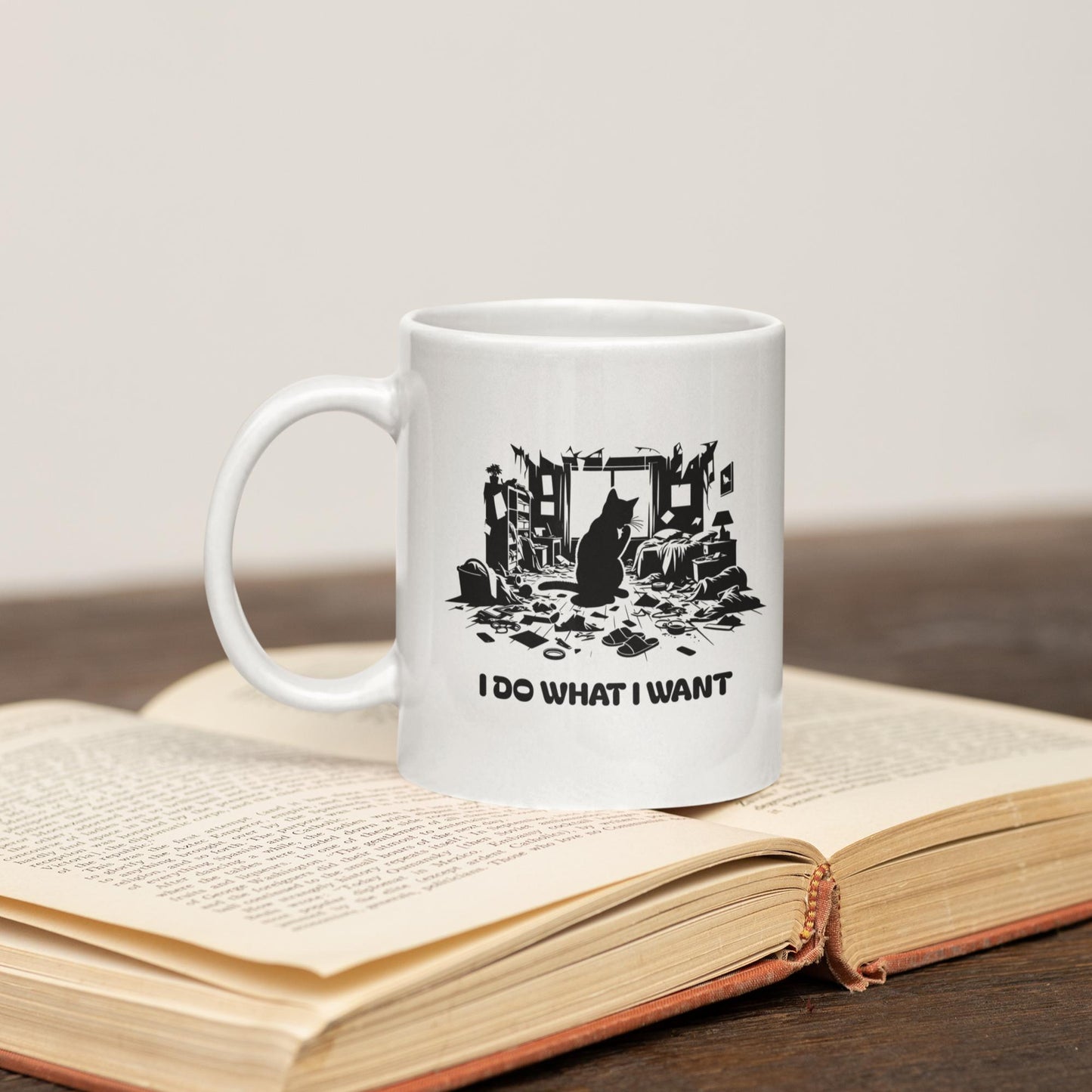 funny-messy-room-cat-mug-on-book