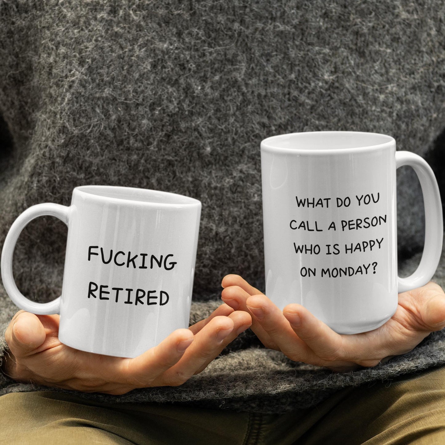 closeup-hands-holding-rude-retirement-quote-mugs