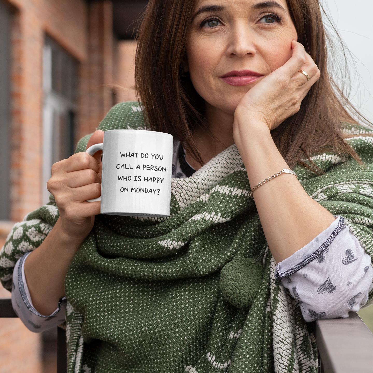 reflective-woman-holding-rude-retirement-quote-mug