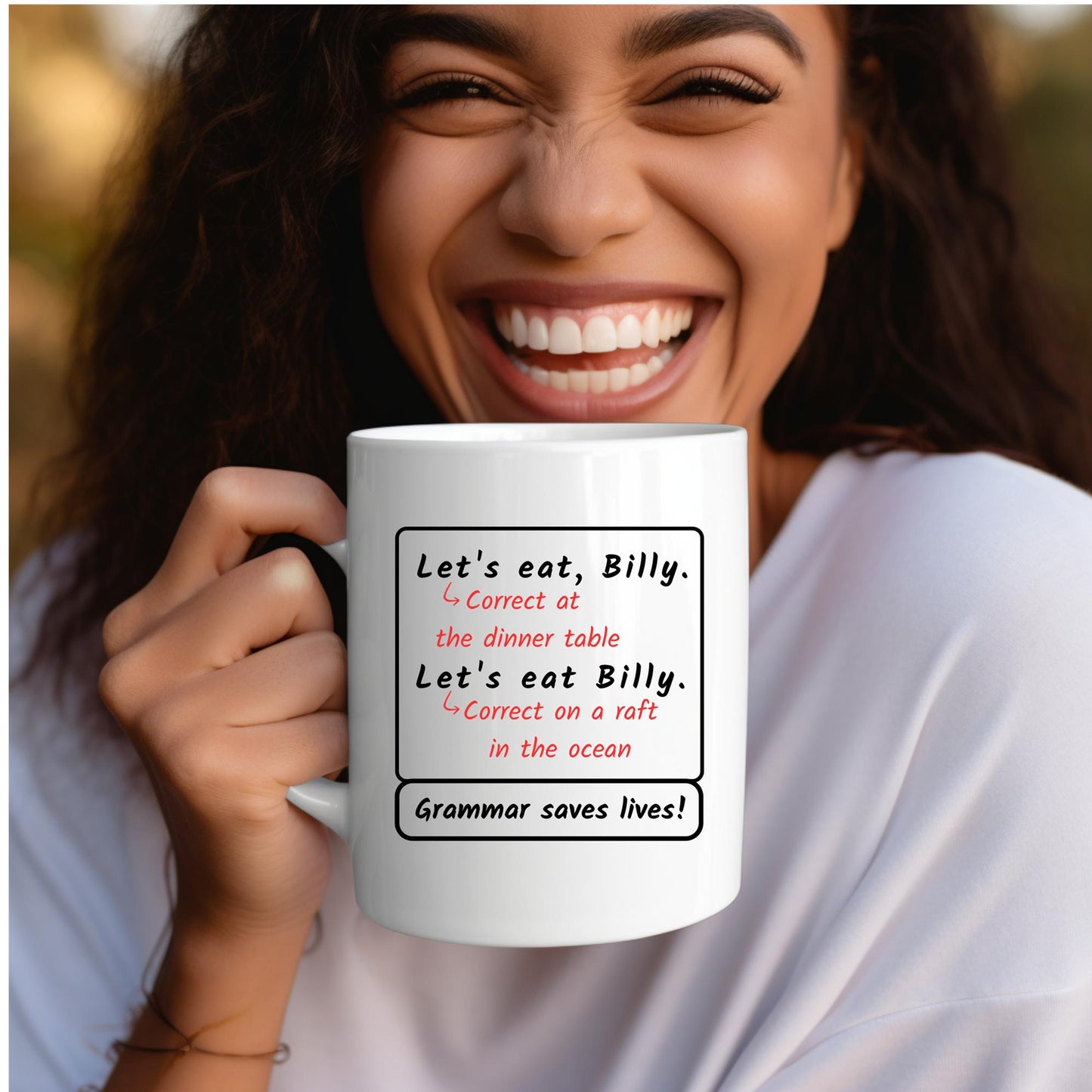 smiling-young-woman-holding-punctuation-mug