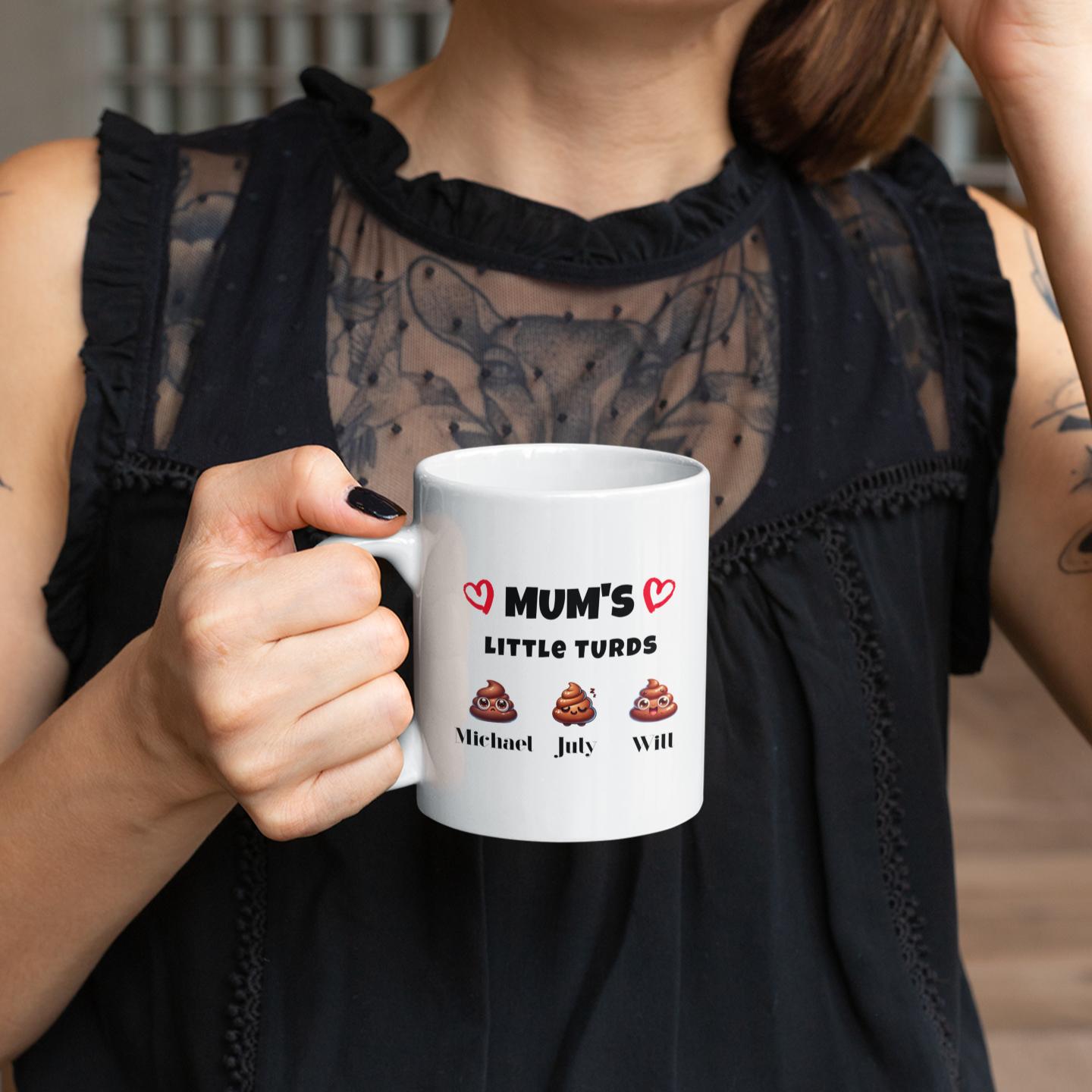 personalized-cute-mum's-turds-mug