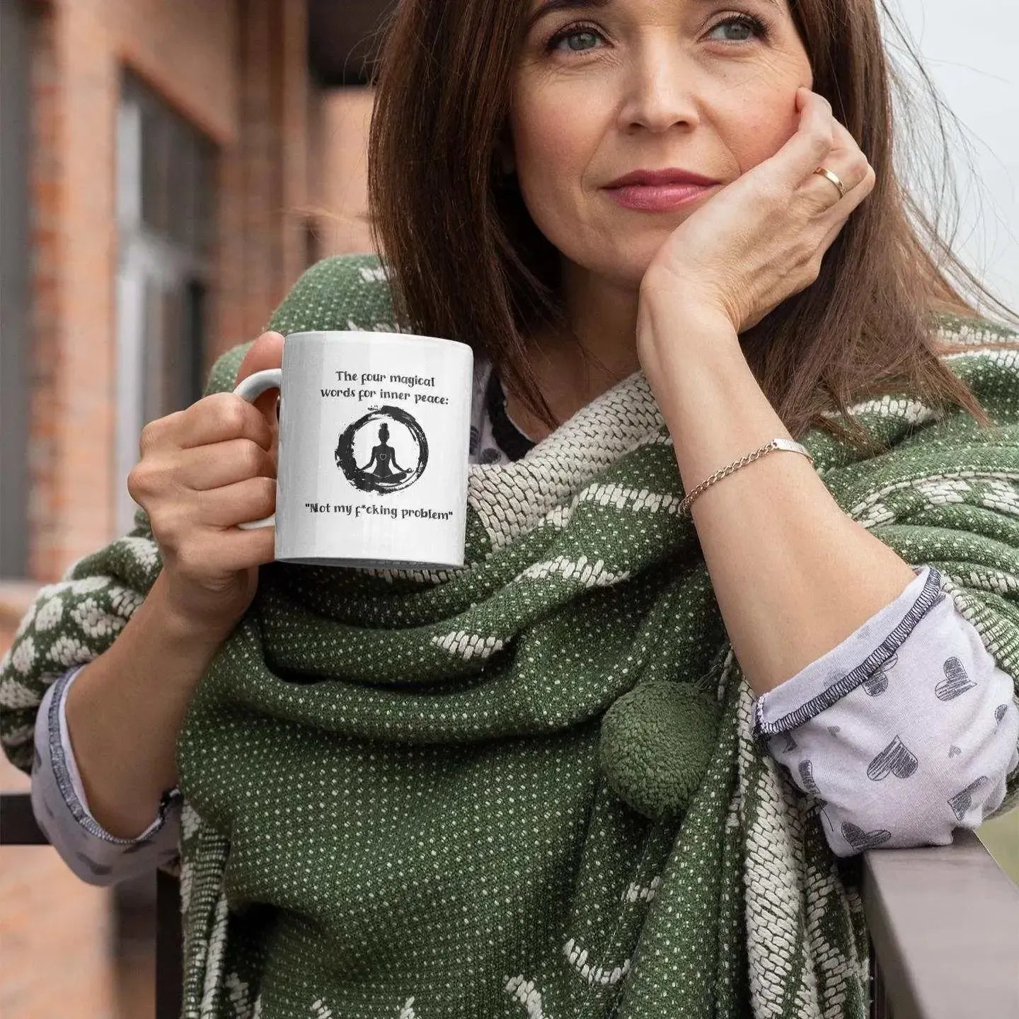 reflective-woman-outdoors-holding-rude-yoga-mug