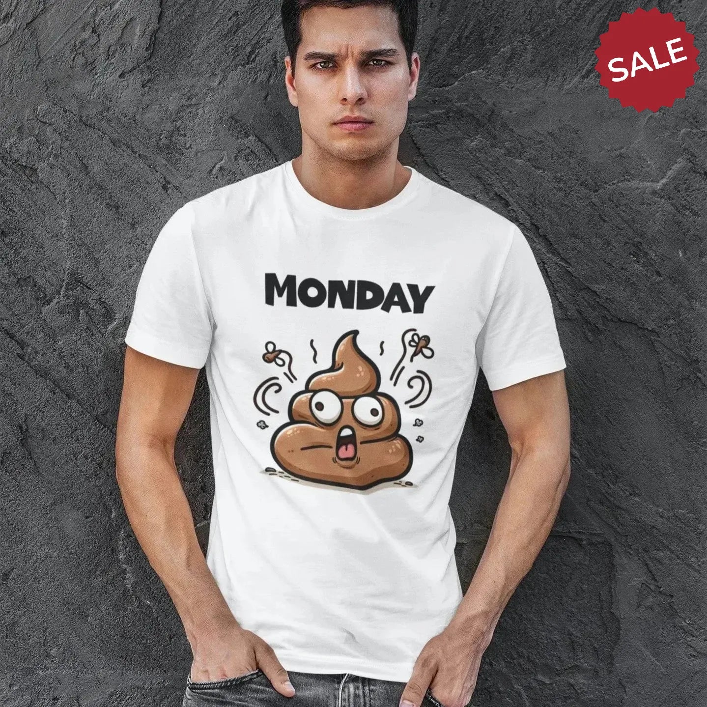 sarcastic-monday-poo-emoji-tshirt