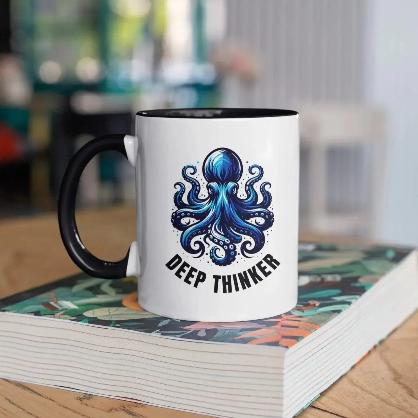 Blue-octopus-Deep-Thinker-ceramic-mug