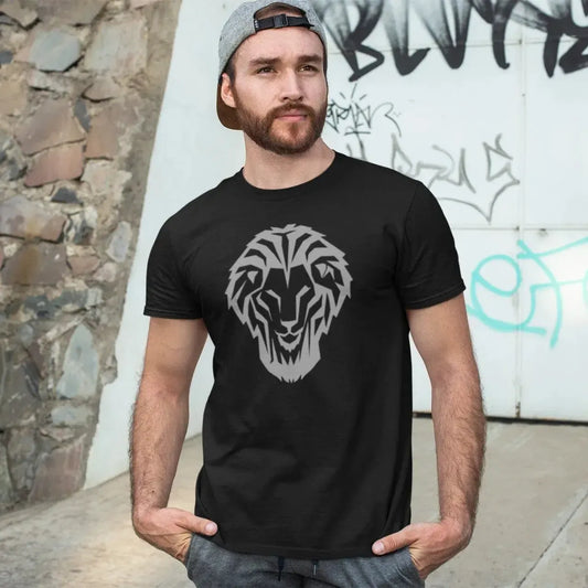 geometric-lion-head-black-tshirt