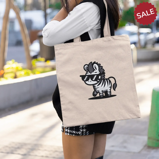 cool-cartoon-zebra-with-sunglasses-printed-on-canvas-tote