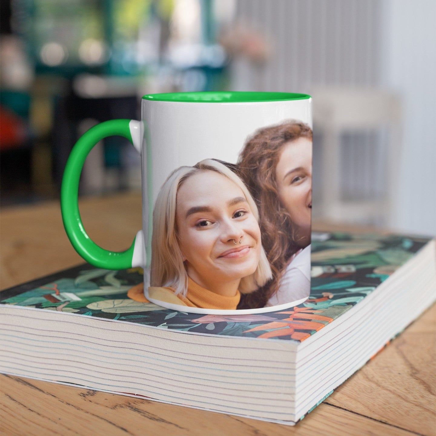 custom-photo-green-two-toned-mug