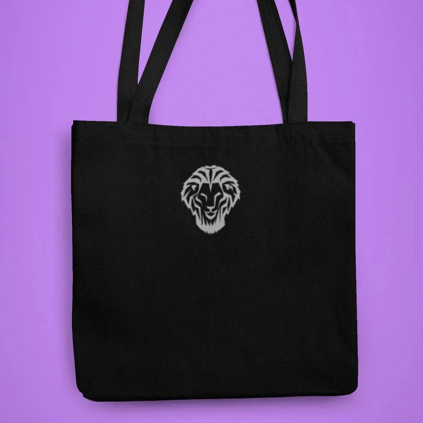 silver-lion-head-tote-design