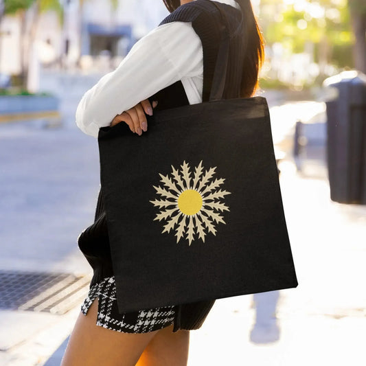 Sunflower-symbol-folk-art-tote