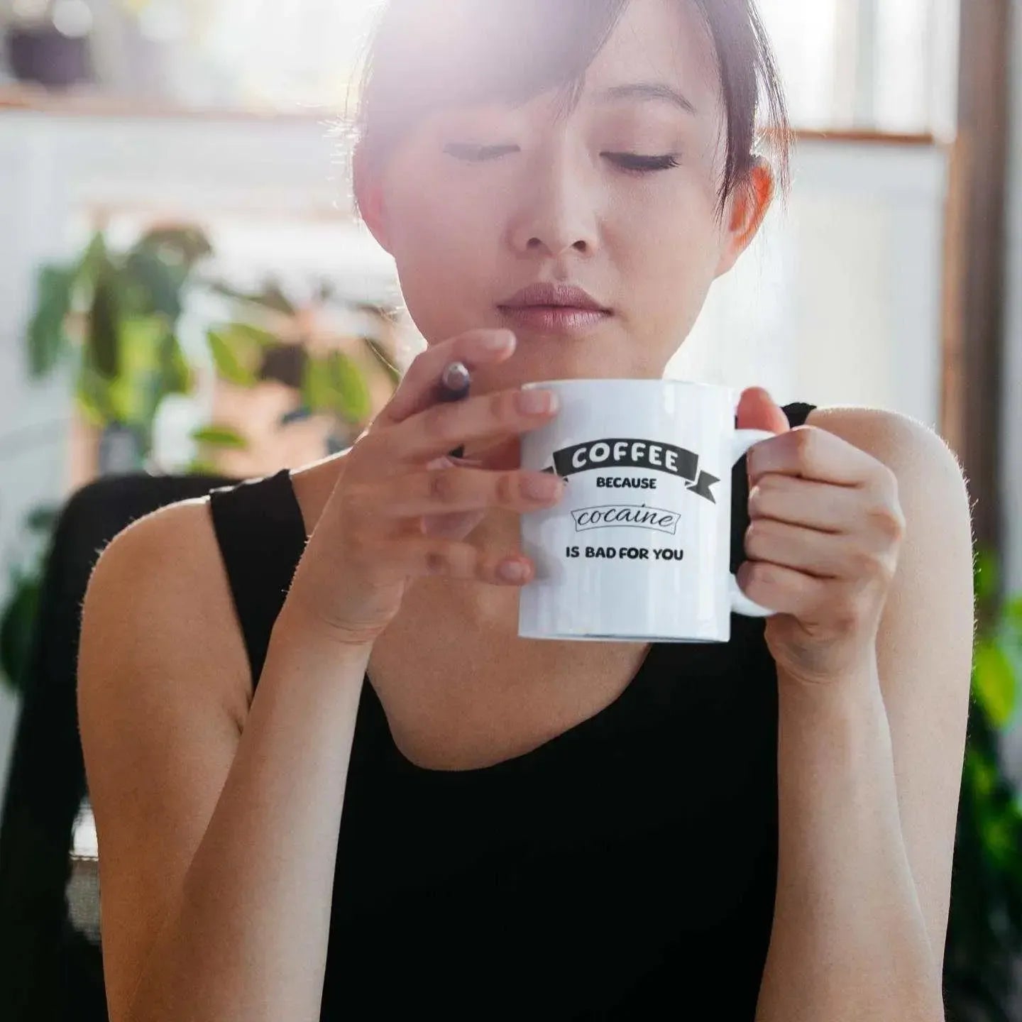 woman-holding-coffee-mug-with-funny-text