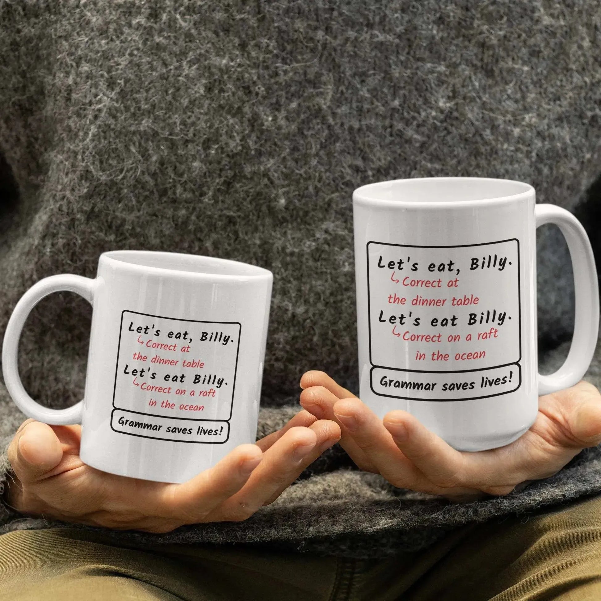 man-holding-funny-punctuation-quote-mug