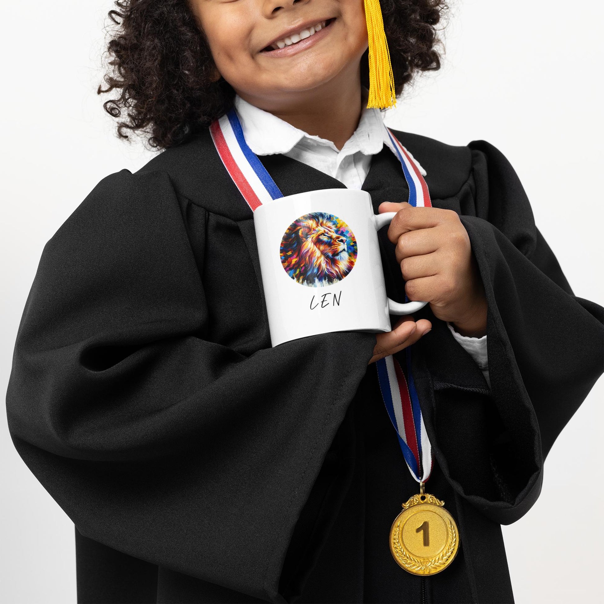 boy-holding-custom-name-colorful-lion-mug