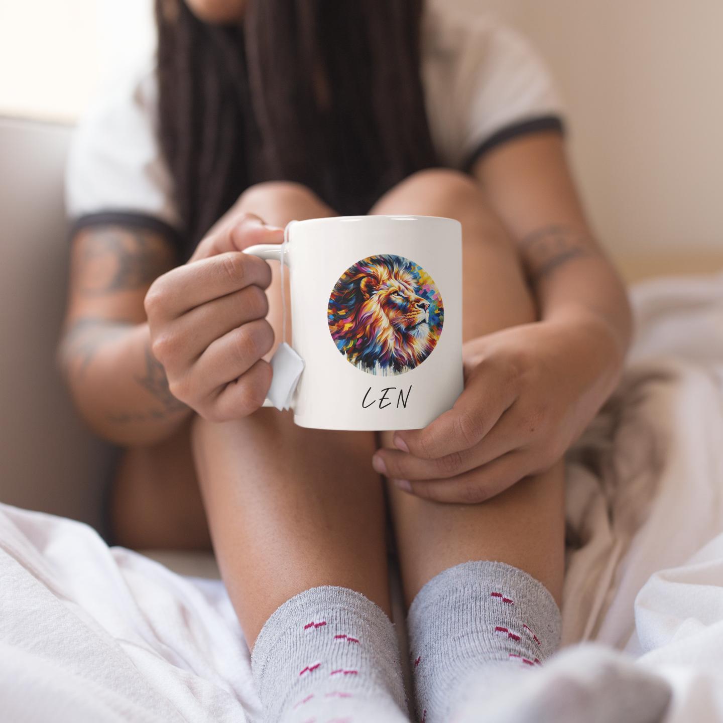 teenager-girl-holding-custom-lion-mug