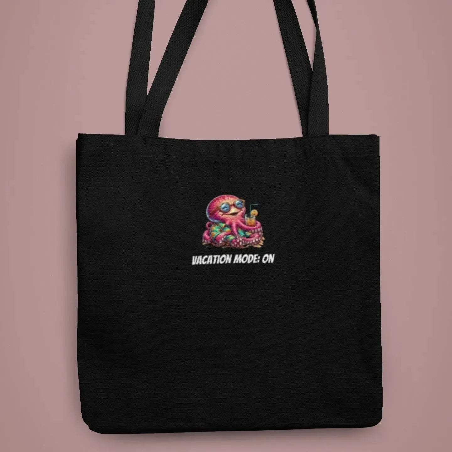 tropical-vacation-octopus-character-printed-on-canvas-tote