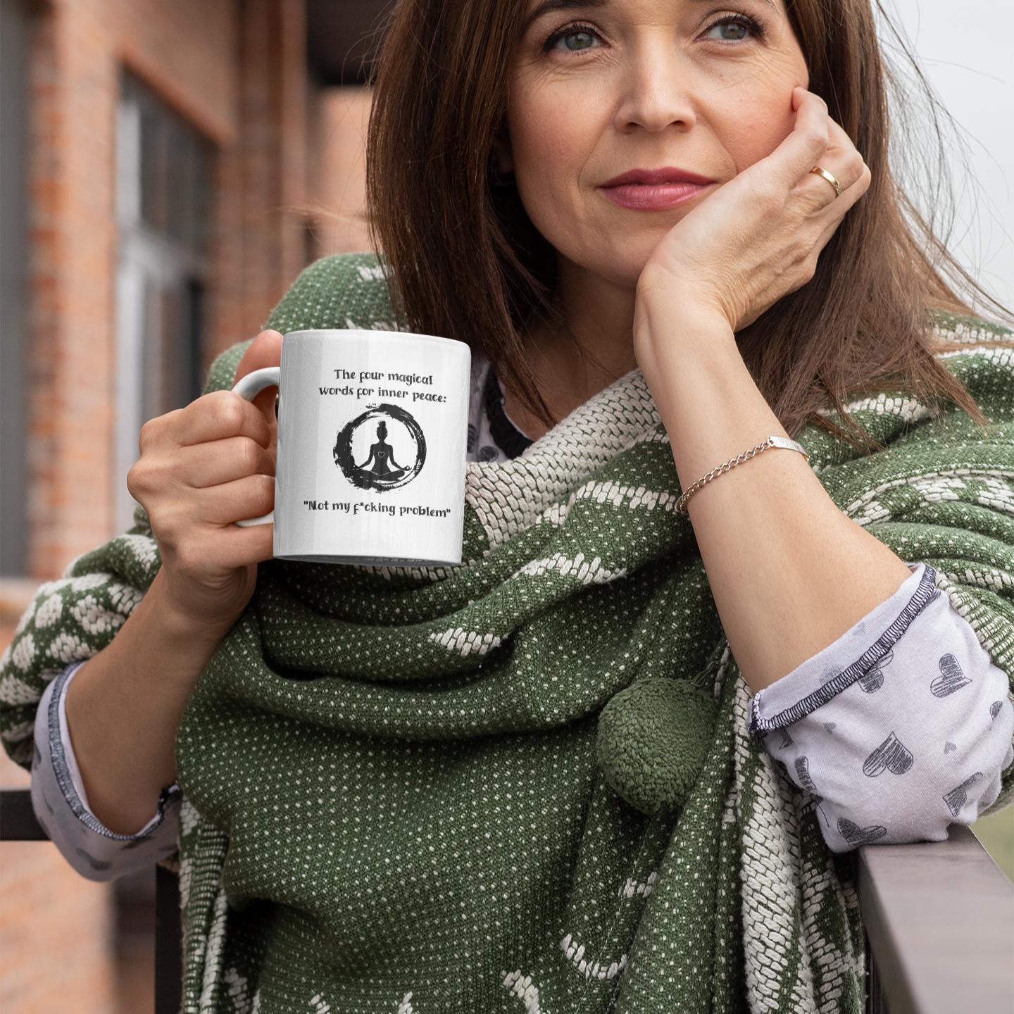 reflective-woman-outdoors-holding-rude-yoga-mug