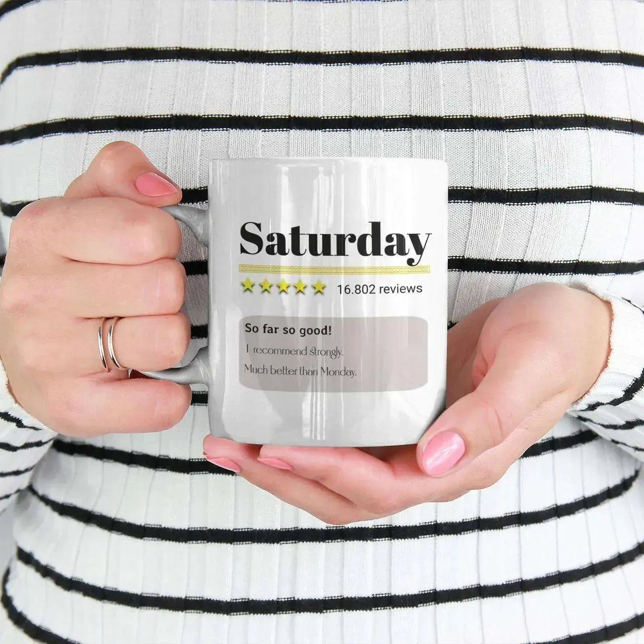 closeup-funny-saturday-review-5-star-mug-front