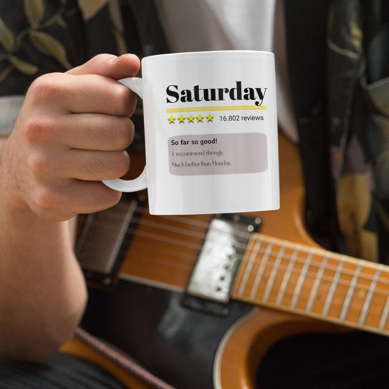 guitarist-holding-funny-saturday-review-mug