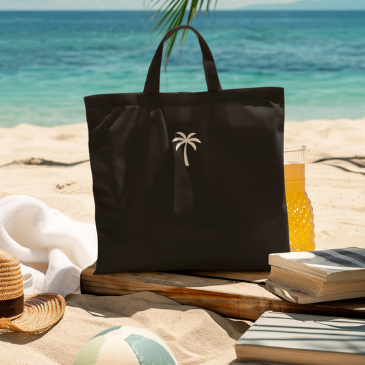 black-tote-bag-palm-tree-design
