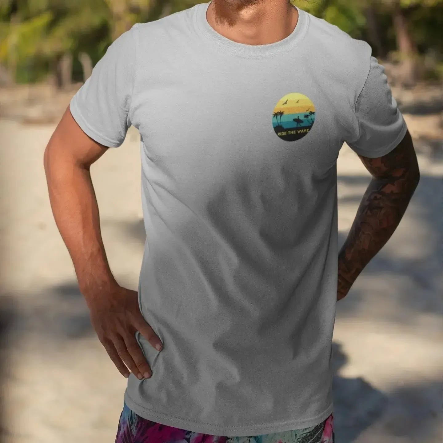 beach-sunset-scene-graphic-tshirt-for-surfers